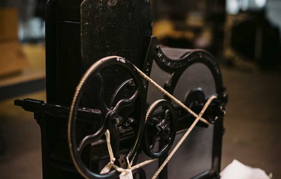 A cotton gin dating to around 1860, made in Manchester